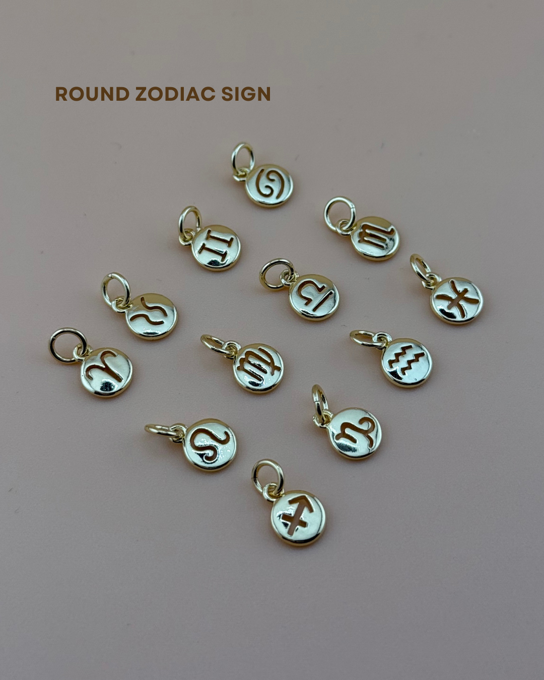 Round Zodiac Sign Lockets