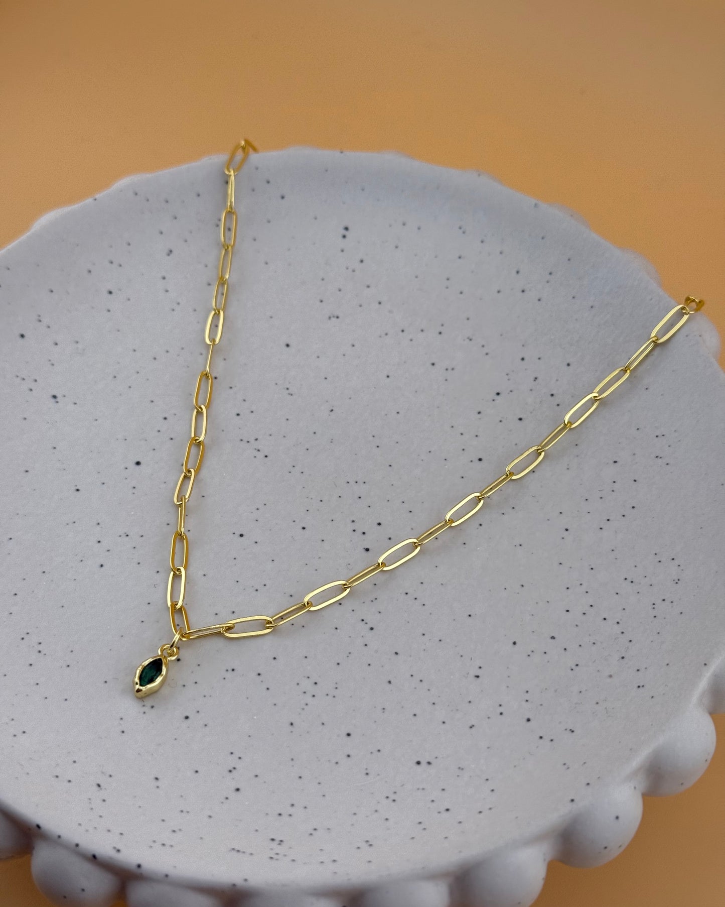 Lumi Necklace with Gemstone